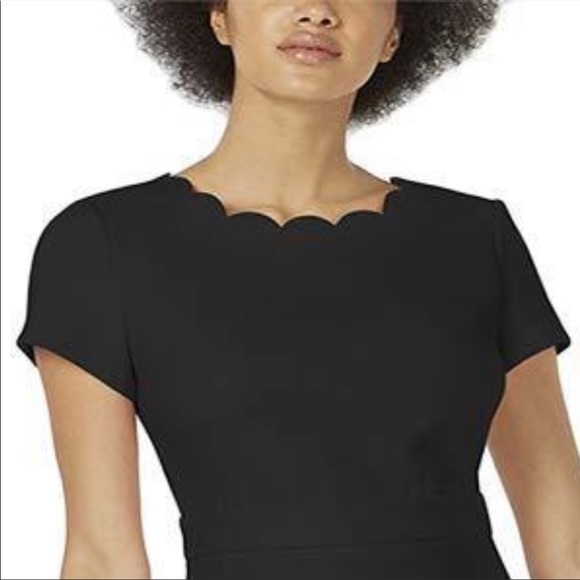 Maison Jules Scalloped Fit & Flare Dress - Picture 3 of 7